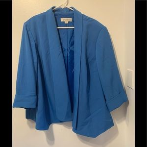 Kasper Blazer Blue Plus Size 24w